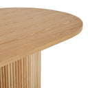 Benjamin Ripple Oval Dining Table | Natural Ash