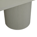 Benjamin Ripple Oval Dining Table | Putty