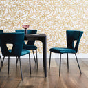 Huxley Curve Dining Table | Black Oak