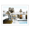 Modernist Poolhouse | Palm Springs Photographic Print