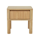 Oliver Fluted Bedside Table | Natural Ash