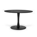 Torsion Round Dining Table | Black Oak