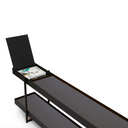 Tray Storage Low Bookshelf | Black