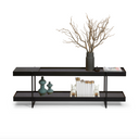 Tray Storage Low Bookshelf | Black