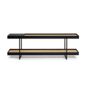 Tray Storage Low Bookshelf | Black