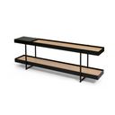 Tray Storage Low Bookshelf | Black