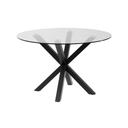 Vega Round Glass Dining Table