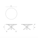 Circle Dining Table | Natural Teak