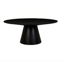 Classique Round Dining Table | Matt Dark Oak