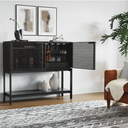 Corridor 5621SV Bar Cabinet | Charcoal Stained Ash