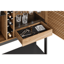 Corridor 5621SV Bar Cabinet | Charcoal Stained Ash