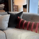 Huxley Long Cushion | Chocolate / Cherry