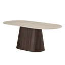 Varmdo Oblong Dining Table | Travertine