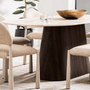 Varmdo Oblong Dining Table | Travertine