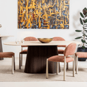 Varmdo Oblong Dining Table | Travertine