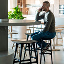 Osso Bench Barstool | Black