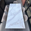 Calan Porcelain Dining Table | Calacatta Oro