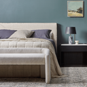 Vittoria Escape Slipcover Bed | Eames Parchment