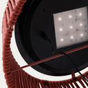 Aldet Patio Solar Floor Lamp | Terracotta