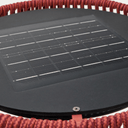 Aldet Patio Solar Floor Lamp | Terracotta