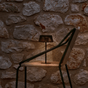 Aldet Patio Solar Table Lamp | Black