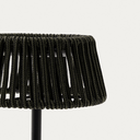 Aldet Patio Solar Table Lamp | Black