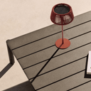 Aldet Patio Solar Table Lamp | Terracotta