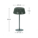 Aldet Patio Solar Table Lamp | Turquoise