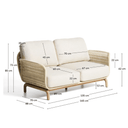 Alipa Patio Sofa | Ecru