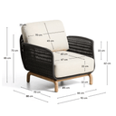 Alipa Patio Armchair | Dark Grey