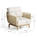 Alipa Patio Armchair | Ecru