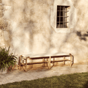 Alipa Patio Bench Seat | Ecru