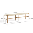 Alipa Patio Bench Seat | Ecru