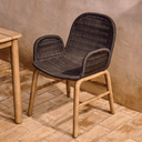 Alipa Patio Chair with Arms | Dark Grey