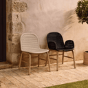 Alipa Patio Chair with Arms | Dark Grey