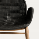 Alipa Patio Chair with Arms | Dark Grey