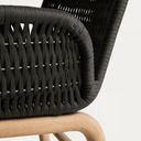Alipa Patio Chair with Arms | Dark Grey