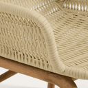 Alipa Patio Chair with Arms | Ecru