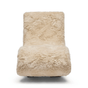 Ally Lounger | Sand Faux Fur