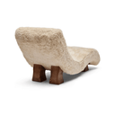 Ally Lounger | Sand Faux Fur