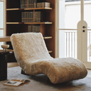 Ally Lounger | Sand Faux Fur