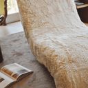 Ally Lounger | Sand Faux Fur