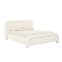 Almos Chubby Bed | Ivory Boucle