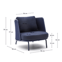 Amaya Patio Armchair | Blue