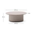 Amaya Patio Coffee Table | Taupe