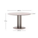 Amaya Patio Dining Table | Taupe