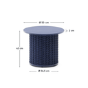 Amaya Patio Side Table | Blue
