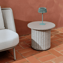 Amaya Patio Side Table | Taupe