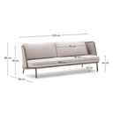 Amaya Patio Sofa | Taupe
