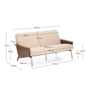 Amsen Sofa | Walnut Brown